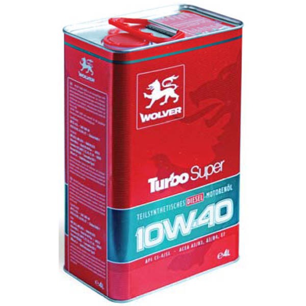 Моторне масло Wolver Turbo Super 10W-40 4л
